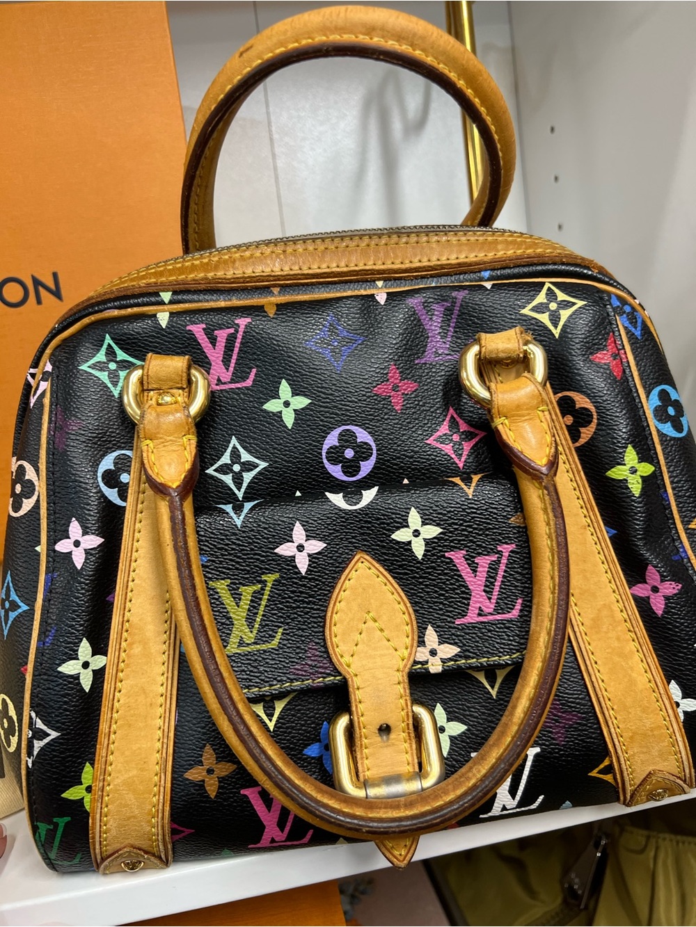 🔥🔥 LOUIS VUITTON Priscilla Monogram Multicolore Multicolor Handbag - Picture 13 of 14